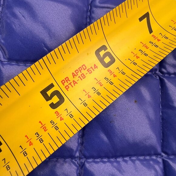 J.Crew Quilted Puffer Vest Bright Purple Blue Size Medium - Picture 10 of 16